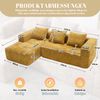 2-Sitzer Cordsofa, hohe Lehne, Seitentaschen, Metallfüße Bild 4