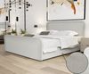 Boxspringbett Schlafzimmerbett MABEL 140x220cm Stoff Brooklyn Pearl Bild 2