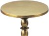 FINEBUY Beistelltisch FB113596 Anstelltisch 40cm Alu Gold Metall Wohnzimmertisch Dekotisch (Skulpturale Form mit edlem Charakter), Goldener Akzent für moderne Räume Bild 4