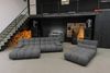 KAWOLA Sitzgruppe VIVIEN Ecksofa links Drehsessel Hockerbank Feincord anthrazit 85 x 359 x 510 cm Bild 2