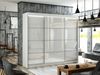 ALTDECOR Schiebetürenschrank PEKA3 (Kleiderschrank Aluminium-Leisten Lacobel, Led) Bild 2