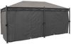 Pergola Cadiz, Pavillon, stabiles 7cm-Gestell 5x3m ~ grau mit Seitenwand + Moskitonetz Bild 4