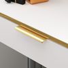 Schminktisch weiß mit goldfarbenen Akzenten VLORA-131 Bild 4