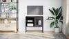 vidaXL TV-Schrank Schwarz 68x39x60,5 cm Stahl 853386 Bild 3