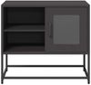 vidaXL TV-Schrank Schwarz 68x39x60,5 cm Stahl 853386 Bild 5