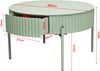 Couchtisch Rill mit Schublade 36xØ60 cm Mintgrün [en. casa] Bild 5