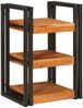 vidaXL Nachttisch Braun und Schwarz 38 x 33 x 58 cm Massivholz Akazie 4016734 Bild 2