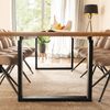 HOME DELUXE Essgruppe Eckig AVENCIA inkl. U-Fuß - 240 x 120 cm Fishbone Oak 8 Stühle Hellbraun Bild 2