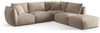 Micadoni Modulares Ecksofa Chris 4-Sitzer Rechts Samt Ecru Bild 2