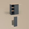 Livinity® Wäscheschrank Paolina, Anthrazit/Goldkraft Eiche, 68 x 88.2 cm, mit offenen Rega. (1-St) Bild 2