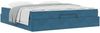 vidaXL Bettgestell mit Matratze 2 pcs Blau Samt 3399580 Bild 2