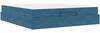 vidaXL Bettgestell mit Matratze 2 pcs Blau Samt 3399580 Bild 4