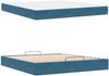 vidaXL Bettgestell mit Matratze 2 pcs Blau Samt 3399580 Bild 5