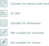 Mepal 4-tlg Vorratsdosen Spar-Set Omnia 700 ml Nordic Black Vorratsdose Frischhaltedose - ideal für die Aufbewahrung von trockenen Lebensmitteln Bild 3