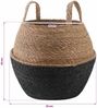 vidaXL Pflanzenkübel mit Griffen 2 pcs Schwarz Ø 32 x 32 cm 42012263 Bild 5