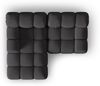Micadoni Modulares Ecksofa Bellis 3-Sitzer Links 3D-Stoff Sonic Espresso Bild 5