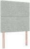 vidaXL Boxspringbett mit Matratze Hellgrau 100 x 200 cm Samt 3339746 Bild 4