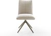 Drehstuhl Lelio-Flex Webstoff Soft Beige Kreuzgestell breit Effektfinish Titan 360° drehbar Wippfunktion Taschenfederkern Bild 2
