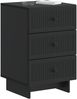 vidaXL Nachttisch Schwarz 43 x 41 x 66,5 cm Holzwerkstoff 893866 Bild 2