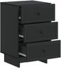 vidaXL Nachttisch Schwarz 43 x 41 x 66,5 cm Holzwerkstoff 893866 Bild 3