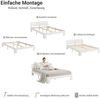 Homestyle4u Futonbett, massives Kiefernholz, Weiß, 120x200 cm Bild 5