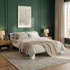 Homestyle4u Futonbett, massives Kiefernholz, Weiß, 120x200 cm Bild 2