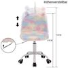 WAHSON OFFICE CHAIRS Kinderstuhl Schreibtischstuhl Bunte Kunstpelz Weiche Bild 3