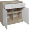Kommode Vita 2F2F, Farbe: Sonoma Eiche / Weiß Bild 3
