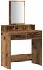 vidaXL Schminktisch mit Regal Altholz 79 x 41 x 140 cm Holzwerkstoff 865143 Bild 2