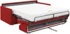 Schlafsofa 2-Sitzer CALIFE - Stoff - Rot - Liegefläche: 120 cm - Matratzenhöhe: 18 cm Bild 4