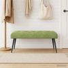 vidaXL Bank mit Knopfheftung Hellgrün 110 x 40 x 46 cm Samt 42038532 Bild 3