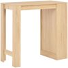 vidaXL Bartisch mit Regal Eichenbraun 110x50x103 cm 280213 Bild 3