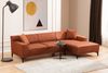 Ecksofa, 'Petra', 77 x 145 x 250, Orange Bild 3