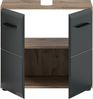 welltime Waschbeckenunterschrank FLORENZ, Breite 60cm, 1 Einlegeboden, 2 Fächer (1-St, TOPSELLER) mit Siphonausschnitt, Badmöbel, Badschrank, Schrank, Kommode, Bad Bild 4