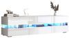 BlingBin Lowboard Moderner Hochglanz-TV-Schrank, TV-Stände, Fernsehtisch Fernsehschrank (Wohnzimmerschrank mit LED-Beleuchtung, 2 Türen, 1 Schublade, Offenes Fach, 1 St, 160x39x45 cm, Gewichtskapazität: 50KG, Spanplatte, Weiß), Geeignet für 70-Zoll-Fer... Bild 4