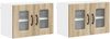vidaXL Geschirrspülerfront Kalmar 2 pcs Sonoma-Eiche 60 x 31 x 40 cm 884619 Bild 2