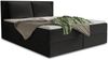 Boxspringbett Egro mit 2 Bettkästen und Zwei große Kissen - Doppelbett mit Bonell-Matratze und Topper, Polsterbett (Schwarz (Kronos 07), 140 x 200 cm) Bild 2