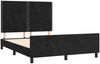 Bettgestell mit Kopfteil Samt Schwarz 140x190 cm Bild 4