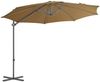 vidaXL Ampelschirm mit Stahl-Mast 300 cm Taupe 44631 Bild 2