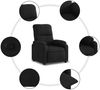 vidaXL Relaxsessel Schwarz Mikrofasergewebe 373452 Bild 5