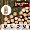 TUWENA Wandregal 2 Stück Wandregal Holz, Boho Wanddeko, Klein Pflanzregal Holzregal, 2-tlg, Wand Regale für Schlafzimmer, Wohnzimmer, Badezimmer, Balkon, Küche Bild 3