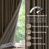 LMaxhome Verdunkelungsvorhang Samtvorhang Kräuselband Dicke Schwere Thermogardine Schlafzimmer Deko, (2 St) Verdunkelung Thermovorhang Blickdichte Wohnzimmer 132x213cm Bild 2