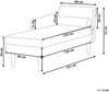 Rechtsseitige Chaiselongue YVOIRE Stoff Cremeweiß Bild 2
