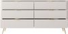AX LIVING Kommode beige mit Schubladen Vespasia 163 6S - 163,2cm breit Bild 4