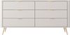 AX LIVING Kommode beige mit Schubladen Vespasia 163 6S - 163,2cm breit Bild 2