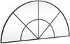 vidaXL Wandspiegel Schwarz 100x50 cm Gewölbt Eisen 358652 Bild 2