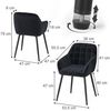 Esszimmerstuhl Relio Schwarz 53.5 x 55.5 cm 2er-Set Vicco Bild 2