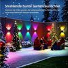 oyajia LED Außen-Wandleuchte Solar Wandleuchte Aussen 2/4 Stück, Einstellbar Solarlampen für Außen, LED fest integriert, RGB, RGB 7 Farben Solarleuchte für Zaun Wand Terrasse Garten Balkon Deko Bild 4