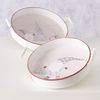 2tlg Set Tablett Mikkel rund Ø35+41cm mit Griffen Wichtel Deko Servierteller Bild 2