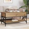 vidaXL Couchtisch Artisan-Eiche 100 x 50 x 50 cm Holzwerkstoff 883042 Bild 4